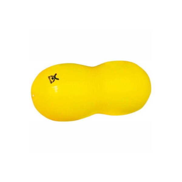 CanDo Inflatable Exercise Saddle Roll, Yellow, 16" Dia. x 35"L
